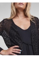 Kimono Dama Pieces Pcvita 7/8 Lace Ancle Black