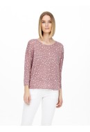 Bluza Dama Jacqueline De Young Jdytonsy 7/8 Sleeve Woodrose/Leo