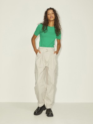 Pantaloni Dama Jjxx Jxaudrey Relaxed Hw Paperbag Fog