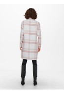 Palton Dama Only Onlannalina Check Wool Rose Smoke/Burlwood