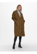 Women Coat Only Onlemma Long Rubber