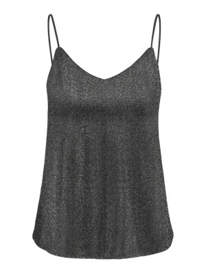 Maieu Dama I Scenery Icylova Singlet Black/Silver Lurex