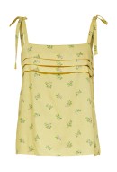 Maieu Dama Selected Slfulrikke Pleated Strap Lemon Meringue