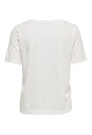 Tricou Dama Only Onlelise V-Neck Cloud Dancer