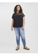Bluza Dama Vero Moda Curve Vmcsofia Lace Black