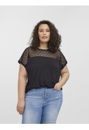 Bluza Dama Vero Moda Curve Vmcsofia Lace Black