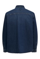 Men Shirt Only&Sons Onsleft Pk2011 Blue Denim