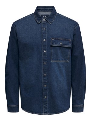 Camasa Barbati Only&Sons Onsleft Pk2011 Blue Denim