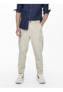 Men Jeans Only&Sons Onsdew Cargo Twill Pk1821 Ecru