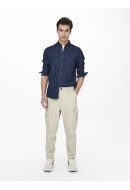 Men Jeans Only&Sons Onsdew Cargo Twill Pk1821 Ecru