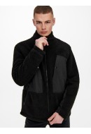 Men Jacket Only&Sons Onsvillads Sherpa Mix Black