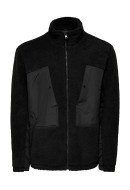 Men Jacket Only&Sons Onsvillads Sherpa Mix Black