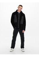 Geaca Barbati Only&Sons Onsvillads Sherpa Mix Black