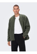 Geaca Barbati Only&Sons Onssawyer Fleece Bomber Castor Gray