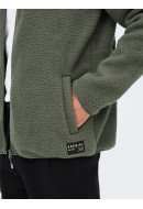 Geaca Barbati Only&Sons Onssawyer Fleece Bomber Castor Gray