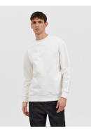 Men Blouse Selected Slhrelaxhoffman Crew Neck Egret