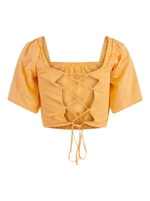 Bluza Dama Pieces Pcsonia Croped Peach Cobbler
