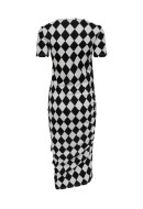 Rochie Neon&nailon Xheckboard Rouching Black/White Check