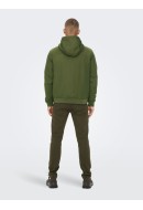 Men Jacket Only&Sons Onsdamian Hood Olive Night