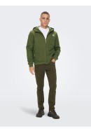 Men Jacket Only&Sons Onsdamian Hood Olive Night