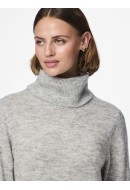 Rochie Pieces Pcjuliana Rollneck Knt Light Grey Melange