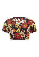 Maieu Dama Neon&Nilon Neolua Flower Cropped Shopping Bag/Flower