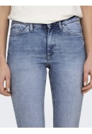 Blugi Dama Only Onlblush Mid Sk Ank Raw Rea694 Medium Blue Denim