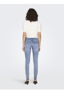 Blugi Dama Only Onlblush Mid Sk Ank Raw Rea694 Medium Blue Denim