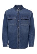 Camasa Barbati Only&Sons Onscamon Life Overshirt Pk2348 Blue Denim