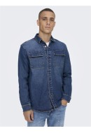 Camasa Barbati Only&Sons Onscamon Life Overshirt Pk2348 Blue Denim