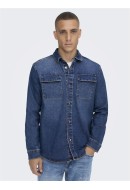 Camasa Barbati Only&Sons Onscamon Life Overshirt Pk2348 Blue Denim