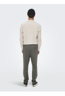 Pantaloni Barbati Only&Sons Onslinus Tap Stripe 3492 Chinchilla