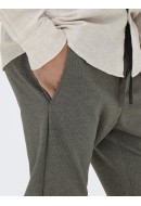 Pantaloni Barbati Only&Sons Onslinus Tap Stripe 3492 Chinchilla