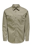 Men Shirt Only&Sons Onsgbob Ovr 2Pkt Chinchilla