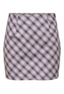 Fusta Only Onlara Hw Check Mini Viola Checks Eggplant And Cloud Dancer