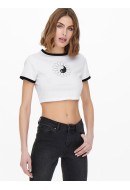 Women T-shirt Neon&Nylon Neoyinyang White/Yinyang