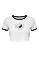 Women T-shirt Neon&Nylon Neoyinyang White/Yinyang
