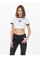 Women T-shirt Neon&Nylon Neoyinyang White/Yinyang