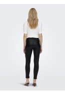 Women Leggings Only Onlpips Faux Leather Black