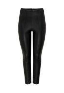 Women Leggings Only Onlpips Faux Leather Black