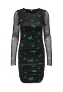 Rochie Only Onltine Ruching Black Queen Butterfly