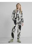 Pantaloni Dama Pieces Pcjulie Hw Cloud Dancer/Black