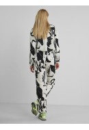 Pantaloni Dama Pieces Pcjulie Hw Cloud Dancer/Black