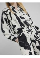 Pantaloni Dama Pieces Pcjulie Hw Cloud Dancer/Black