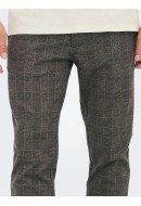 Men Pants Only&Sons Onsmark Check Hy 9887 Slate Black