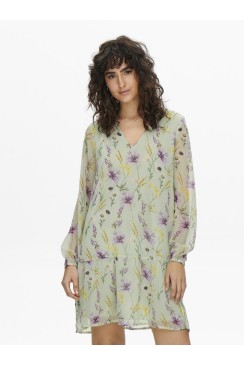 Rochie Jacqueline De Young Moon 7/8 V-Neck Wvn Mineral Gay/Blossom