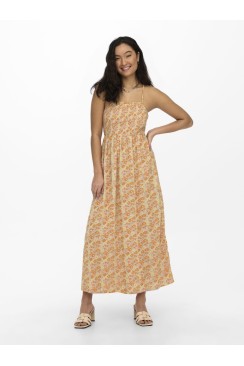 Rochie Only Star Exclusive Smock Maxi Ptm Muskmelon/Road Ditsy