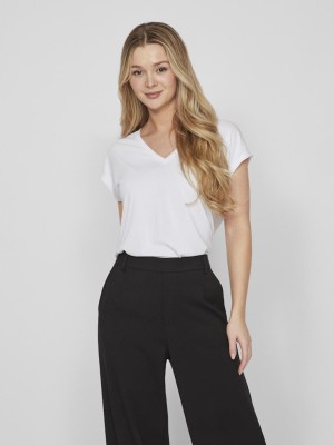 Tricou Dama Vila Vimodala V-Neck Optical Snow