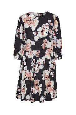 Rochie Vero Moda Vmsadie 3/4 Oneck Short Black/Katya Flower
