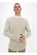 Men Sweater Only&Sons Onshawk Longy 12 Struc Silver Lining